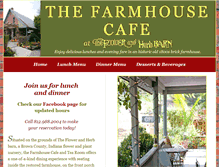Tablet Screenshot of farmhousecafeandtearoom.com